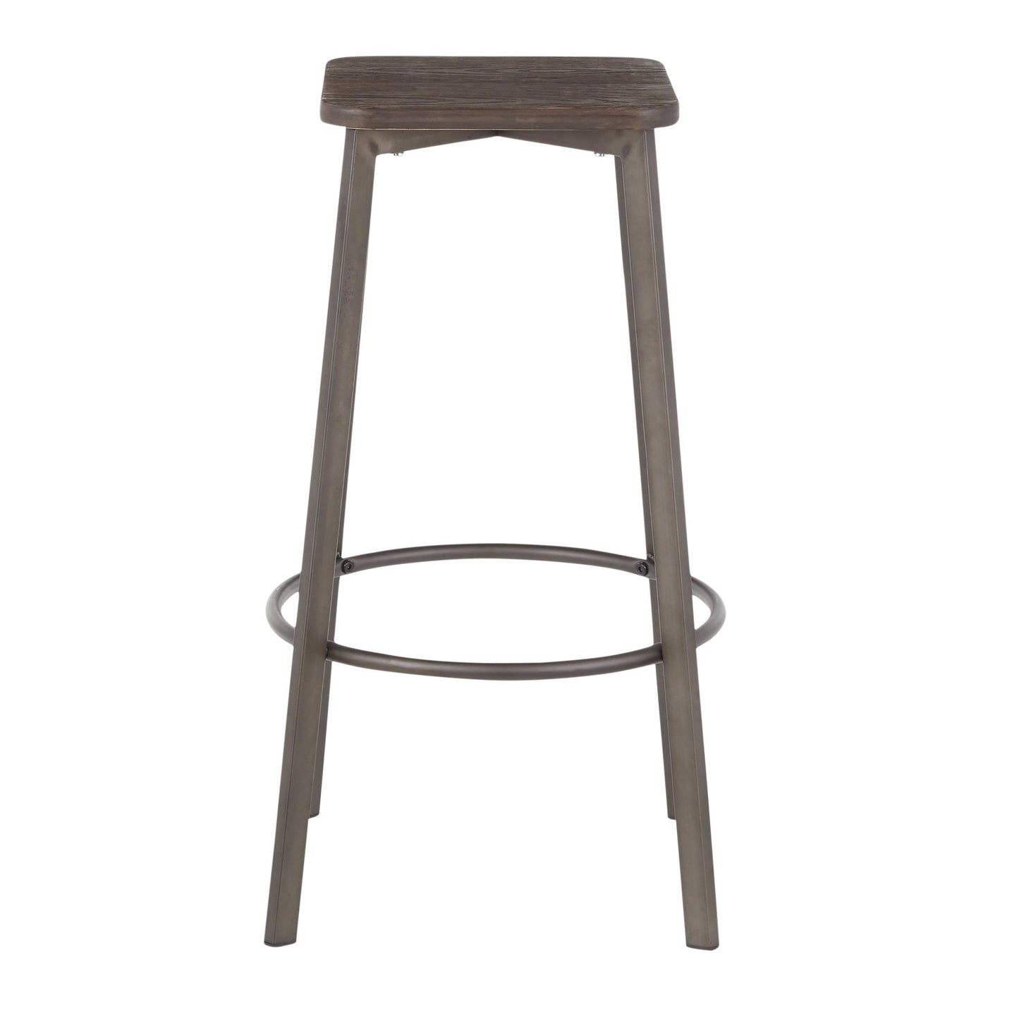 LumiSource Clara Square Barstool - Set of 2-8