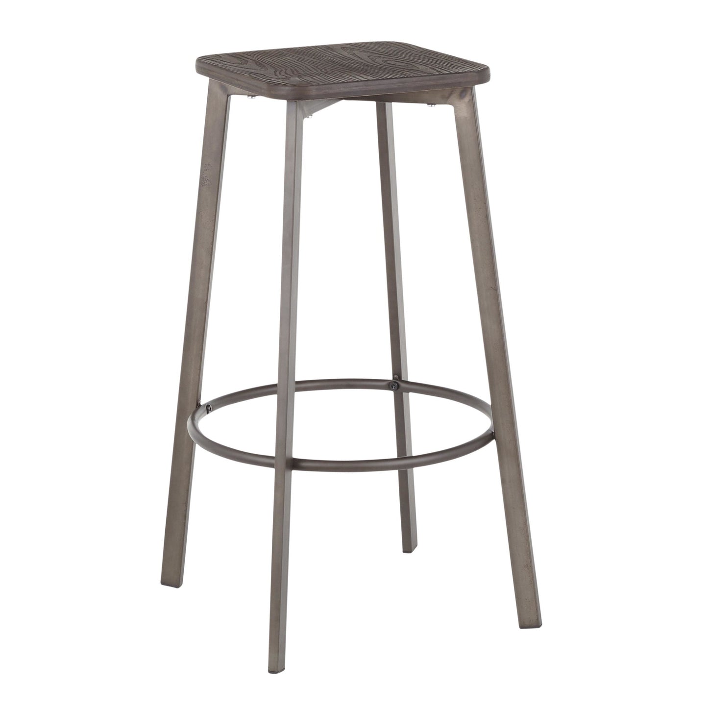 LumiSource Clara Square Barstool - Set of 2-14