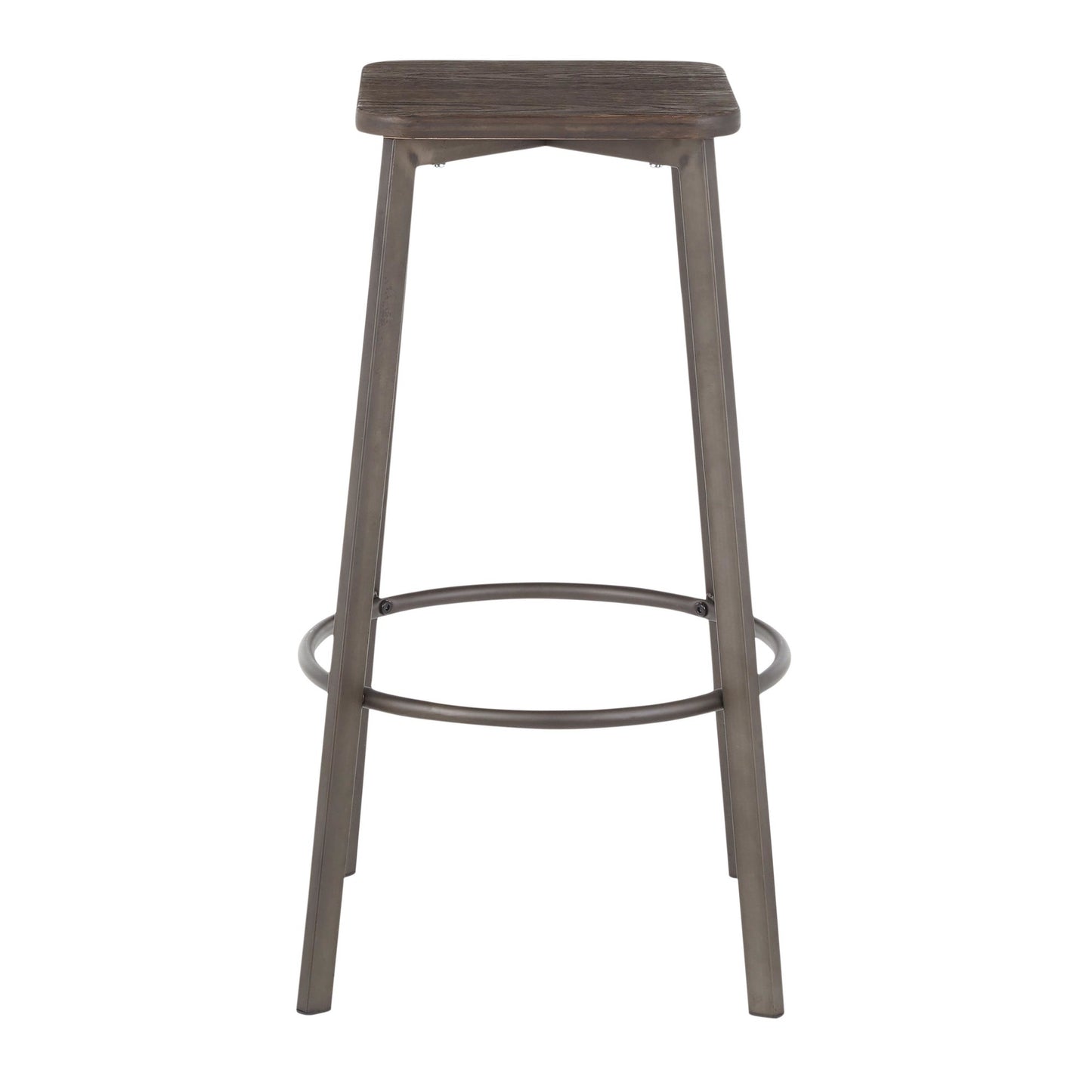 LumiSource Clara Square Barstool - Set of 2-11