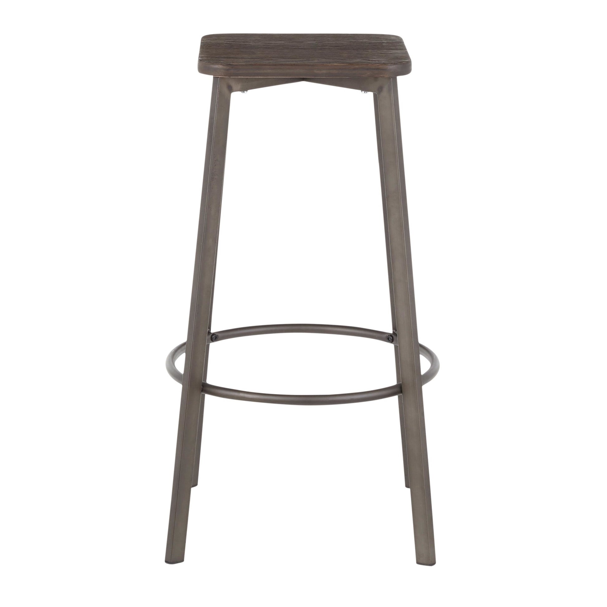 LumiSource Clara Square Barstool - Set of 2-11