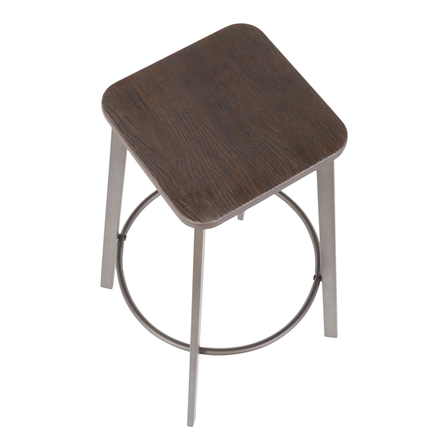 LumiSource Clara Square Barstool - Set of 2-4
