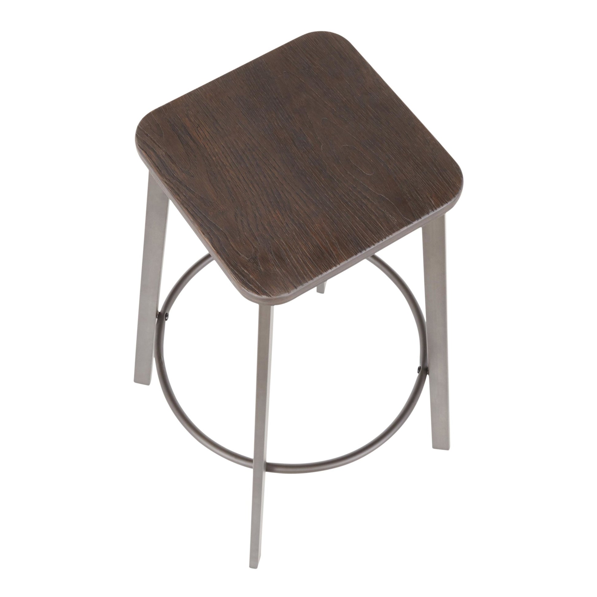LumiSource Clara Square Barstool - Set of 2-4
