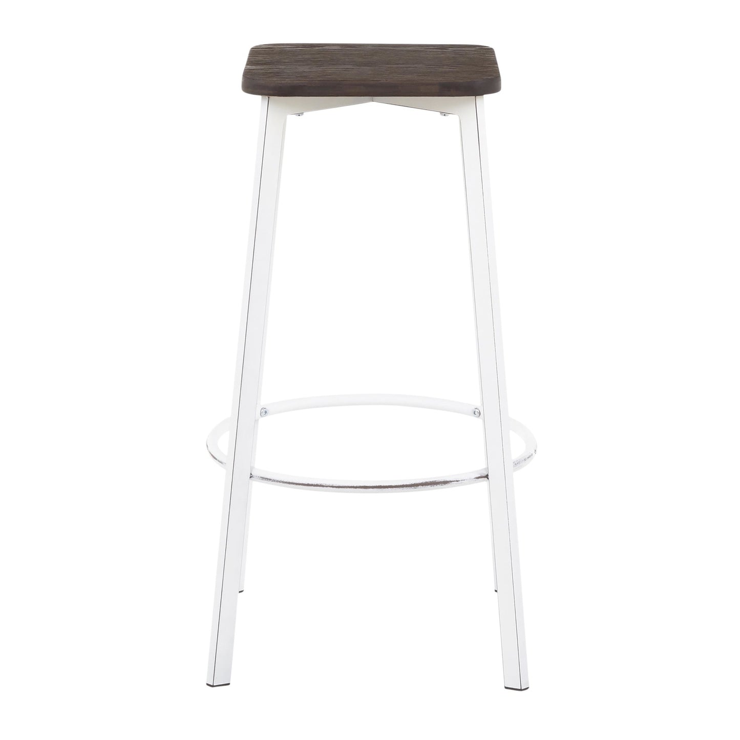 LumiSource Clara Square Barstool - Set of 2-7