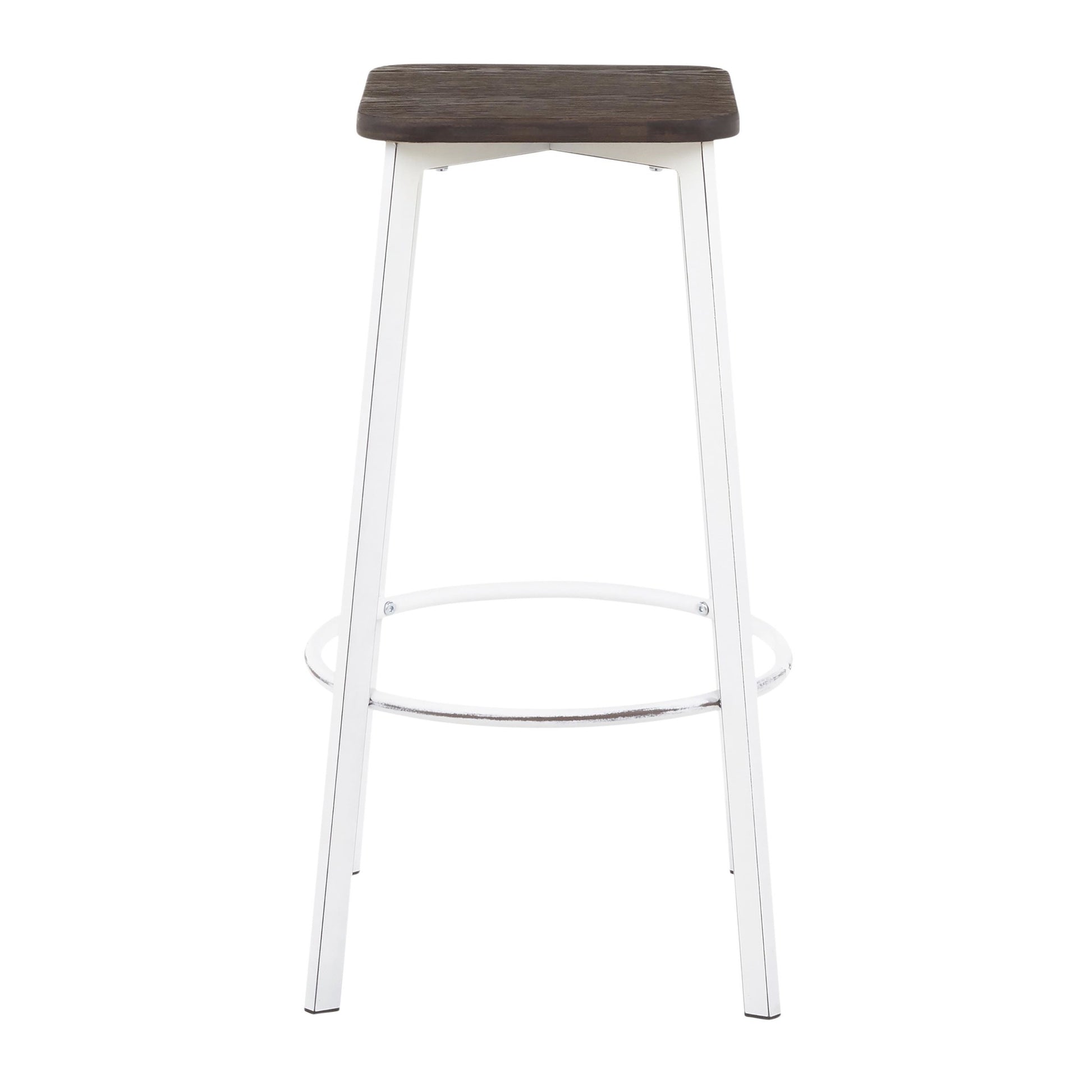 LumiSource Clara Square Barstool - Set of 2-7