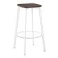 LumiSource Clara Square Barstool - Set of 2-13