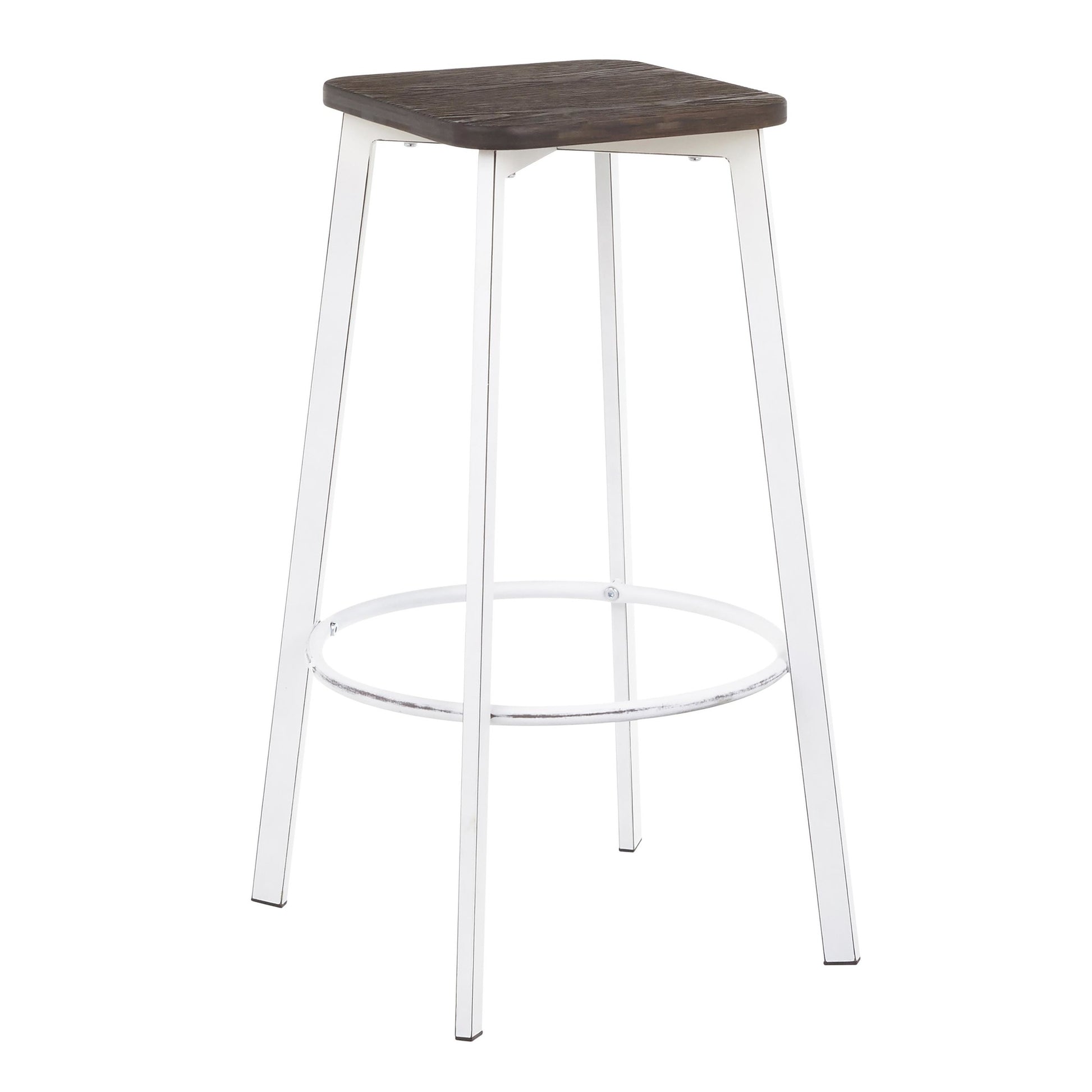 LumiSource Clara Square Barstool - Set of 2-13
