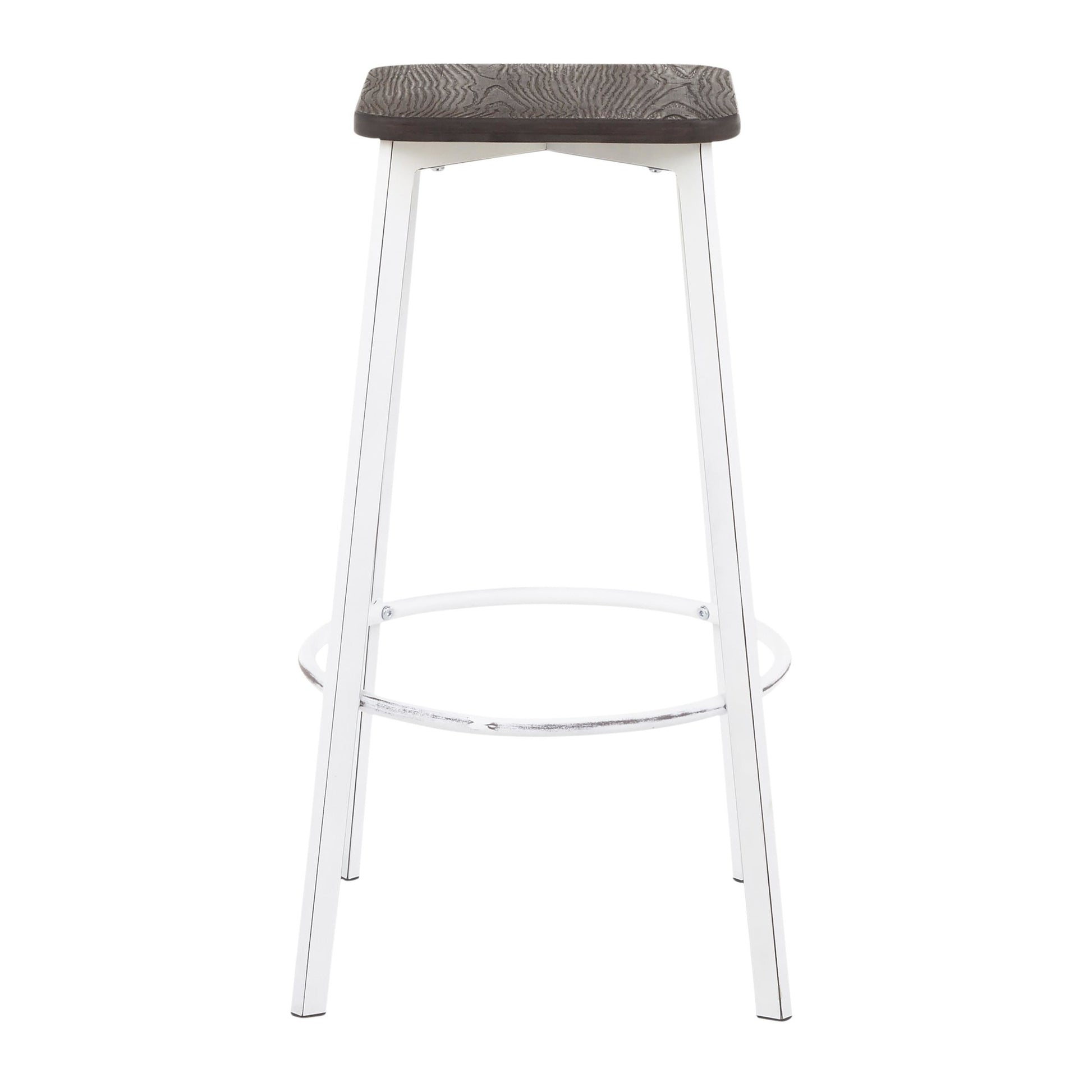 LumiSource Clara Square Barstool - Set of 2-10
