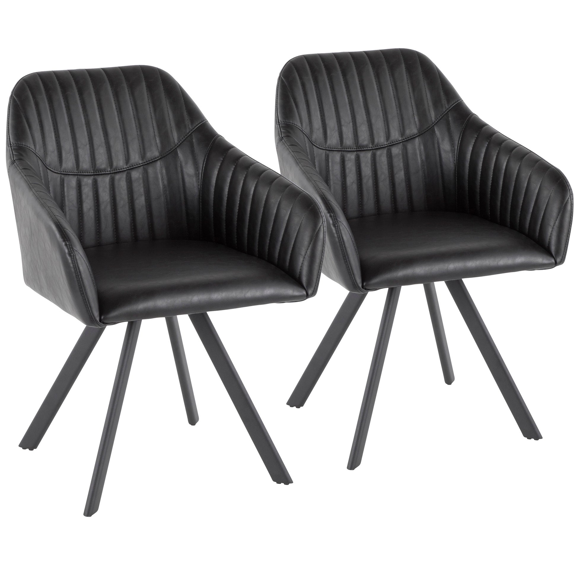 LumiSource Clubhouse Pleated Chair - Set of 2-13