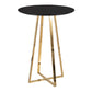 Cosmo Canary Contemporary/Glam Counter Table in Gold Steel and Black Wood By LumiSource | Bar Tables | Modishstore - 4