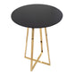 Cosmo Canary Contemporary/Glam Counter Table in Gold Steel and Black Wood By LumiSource | Bar Tables | Modishstore - 6