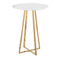 Cosmo Canary Contemporary/Glam Counter Table in Gold Steel and Black Wood By LumiSource | Bar Tables | Modishstore - 10