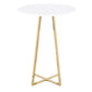 Cosmo Cece Contemporary/Glam Counter Table in Gold Steel and White Wood By LumiSource | Bar Tables | Modishstore - 5