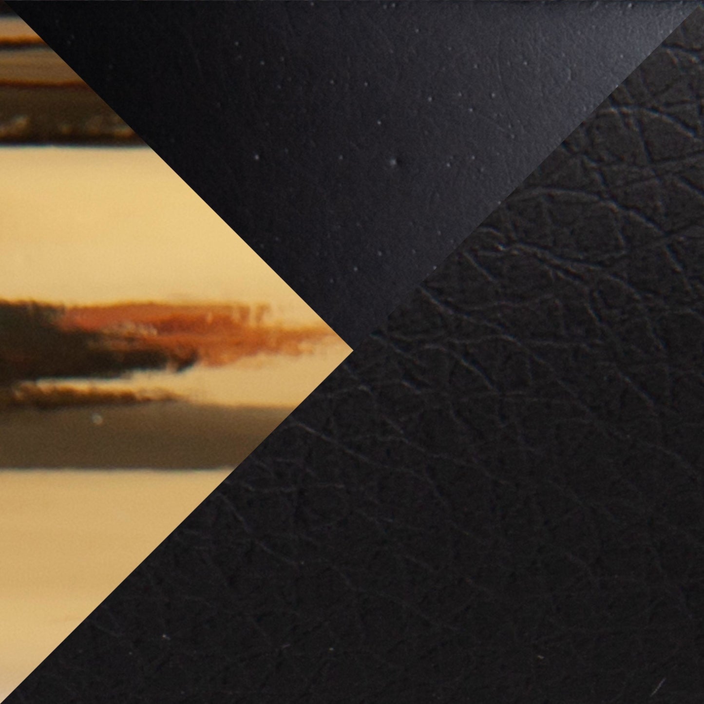 Cosmo Contemporary Fixed-Height Counter Stool with Swivel in Black Wood with Round Gold Metal Footrest and Black Faux Leather Seat By LumiSource - Set of 2 | Counter Stools | Modishstore - 4