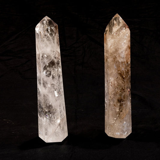 Crystal, Brazilian crystal, Crystal Obelisk, Large size crystal obelisk, clear crystal | ModishStore | Minerals and Stones