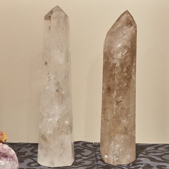 Crystal, Brazilian crystal, Crystal Obelisk, Large size crystal obelisk, clear crystal-3