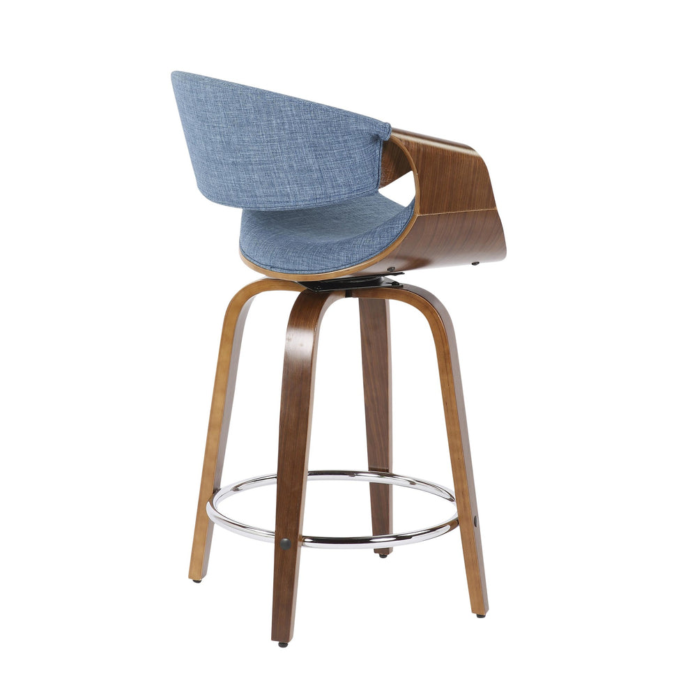 LumiSource Curvini 24'' Counter Stool - Set of 2-2