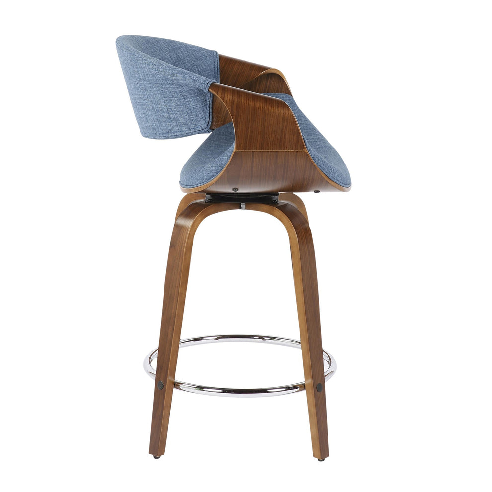 LumiSource Curvini 24'' Counter Stool - Set of 2-6