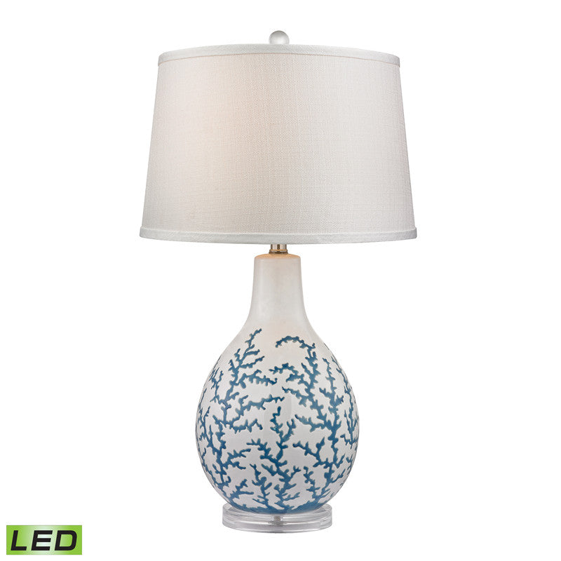 Dimond Lighting Blue Coral Ceramic Table Lamp | Modishstore | Table Lamps