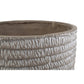 A&B Home Five Round Pots with White Net Finish | Outdoor Planters, Troughs & Cachepots | Modishstore - 3