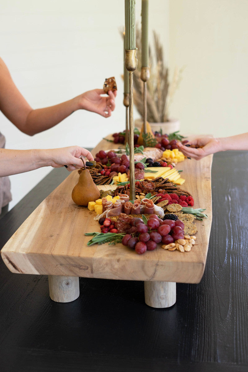 Kalalou Acacia Wood Charcuterie Board - Thumbnail 4