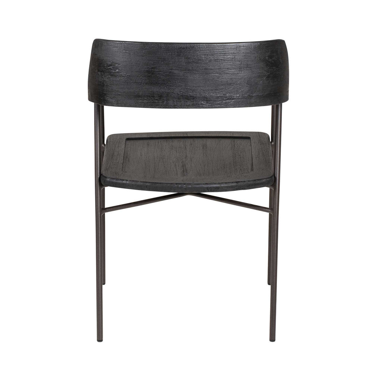 Zephyr Iron-Mango Dining Arm Chair, Bronze Set of 2 by Jeffan | Dining Chairs | Modishstore - 4