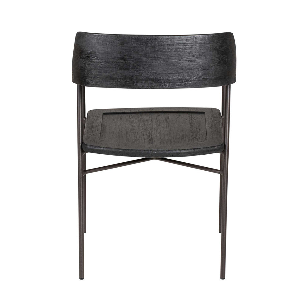 Zephyr Iron-Mango Dining Arm Chair, Bronze Set of 2 by Jeffan | Dining Chairs | Modishstore - 4