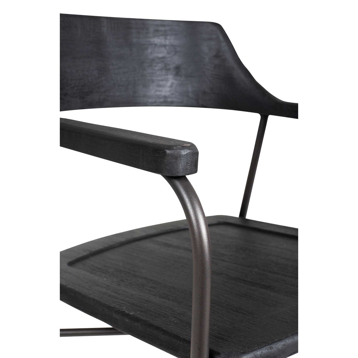 Zephyr Iron-Mango Dining Arm Chair, Bronze Set of 2 by Jeffan | Dining Chairs | Modishstore - 2