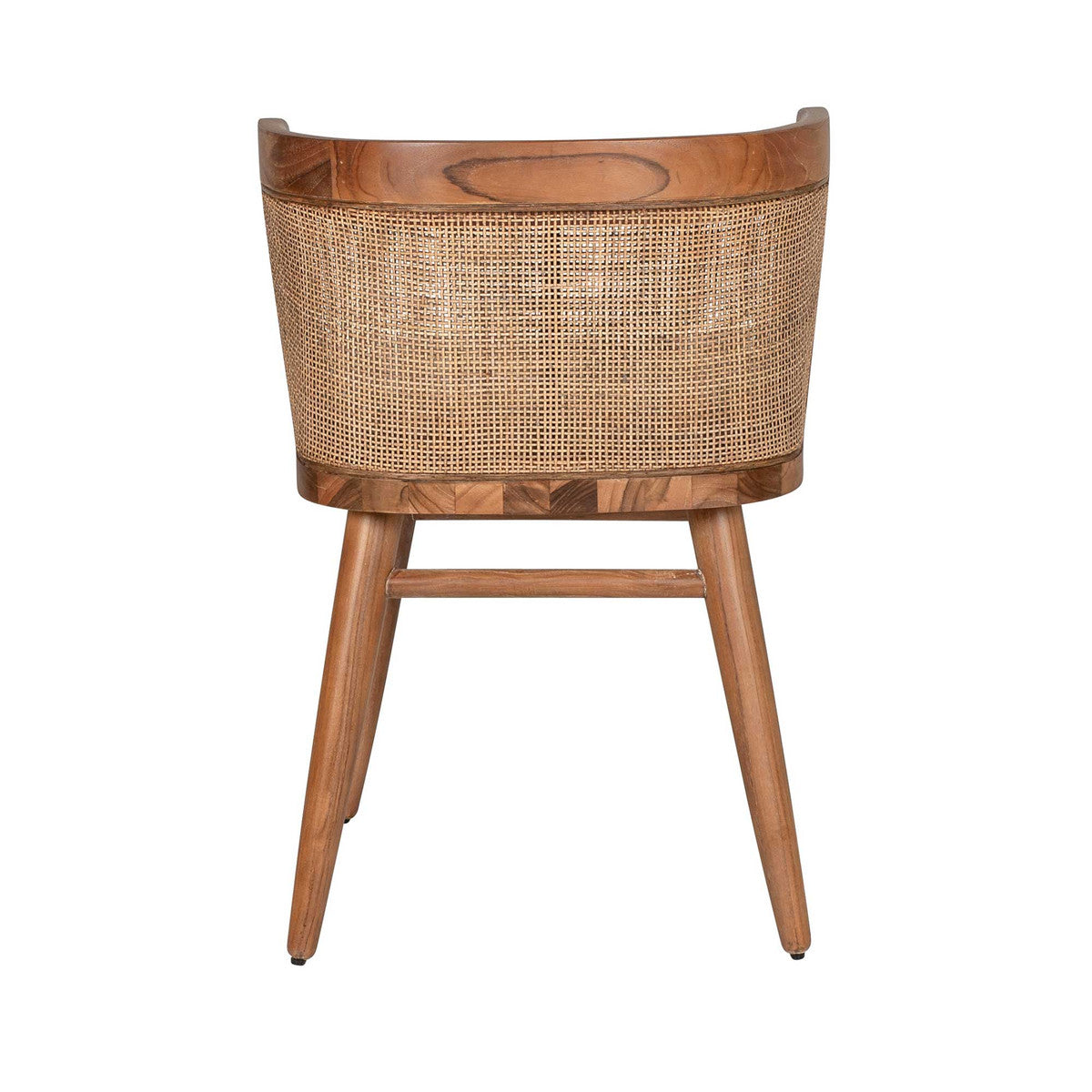 Loe Teak Dining Chair, Cane/Teak Set of 2 by Jeffan | Dining Chairs | Modishstore - 9
