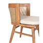 Loe Teak Dining Chair, Cane/Teak Set of 2 by Jeffan | Dining Chairs | Modishstore - 5