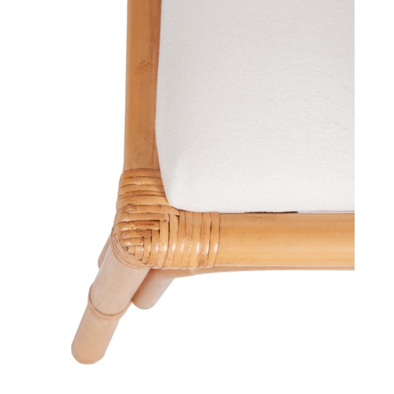 Evie Wingback Rattan Side Chair, Natural Set of 2 by Jeffan | Side Chairs | Modishstore - 6