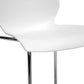 Baxton Studio Overlea White Plastic Modern Dining Chair  (Set of 2) | Modishstore | Dining Chairs - 2