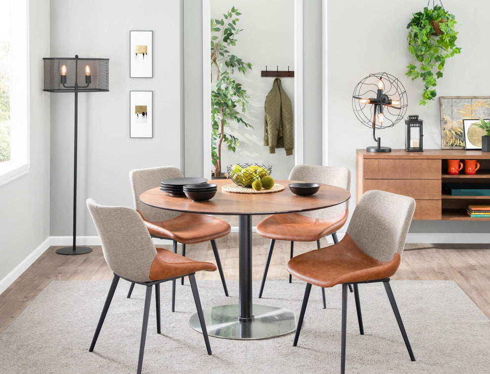 LumiSource Outlaw Two-Tone Chair - Set of 2 | Modishstore | Dining Chairs
