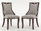 Manhattan Comfort Emperor Bronze and Walnut Faux Leather Dining Chair (Set of Two) | Dining Chairs | Modishstore - 14