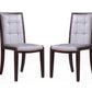 Manhattan Comfort Executor Cream and Walnut Faux Leather Dining Chairs (Set of Two) | Dining Chairs | Modishstore - 8