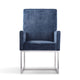 Manhattan Comfort Element Blue Velvet Dining Armchair | Dining Chairs | Modishstore - 2