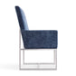 Manhattan Comfort Element Blue Velvet Dining Armchair | Dining Chairs | Modishstore - 5