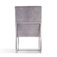 Manhattan Comfort Element Blue Velvet Dining Armchair | Dining Chairs | Modishstore - 9