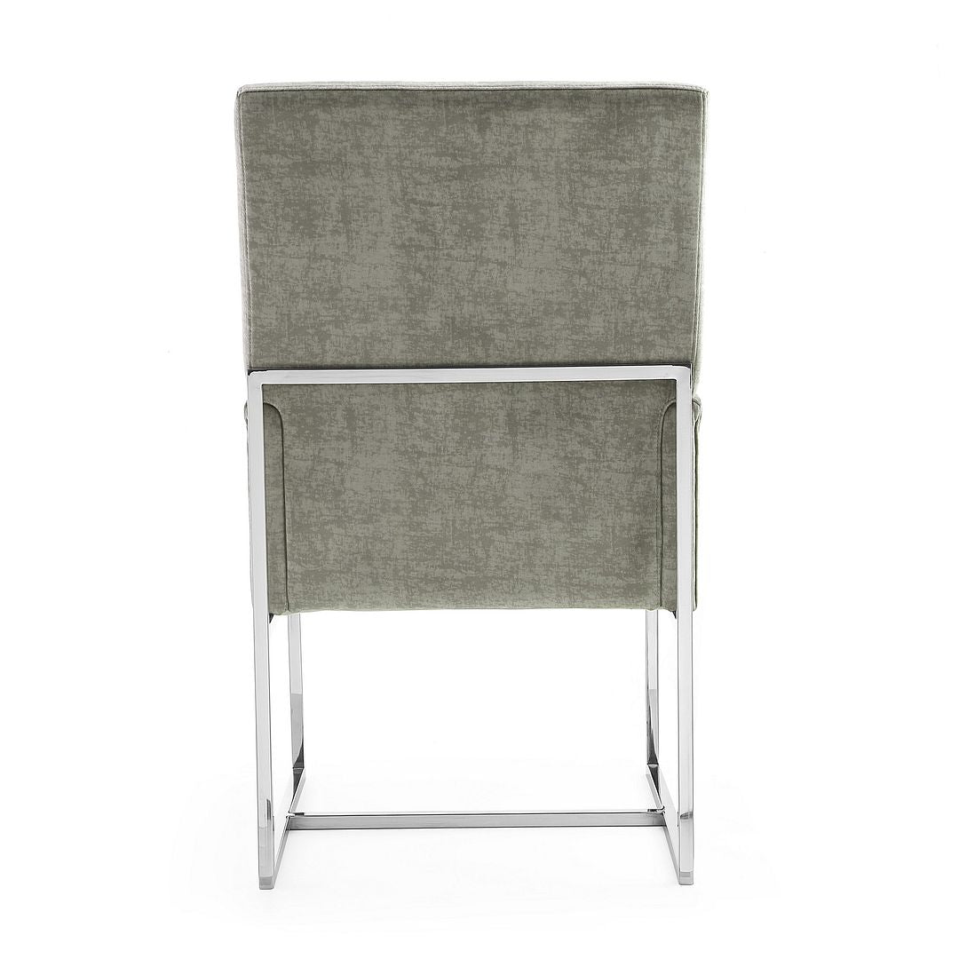 Manhattan Comfort Element Blue Velvet Dining Armchair | Dining Chairs | Modishstore - 20