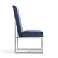 Manhattan Comfort Element Blue Velvet Dining Chair | Dining Chairs | Modishstore - 2