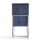 Manhattan Comfort Element Blue Velvet Dining Chair | Dining Chairs | Modishstore - 5