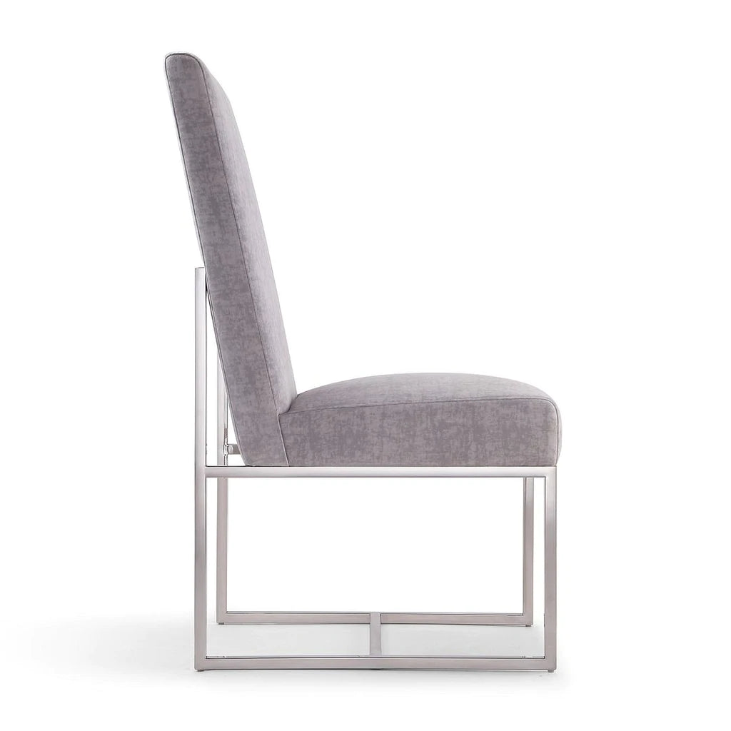 Manhattan Comfort Element Blue Velvet Dining Chair | Dining Chairs | Modishstore - 9