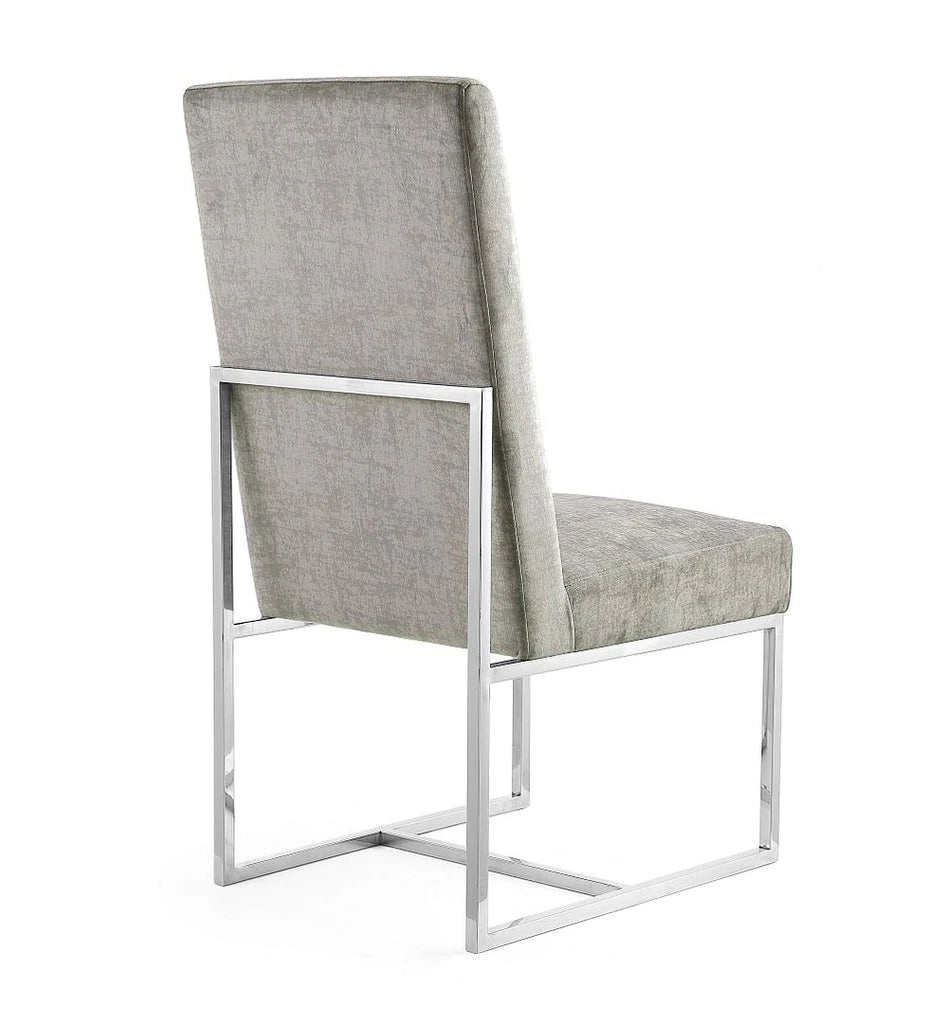 Manhattan Comfort Element Blue Velvet Dining Chair | Dining Chairs | Modishstore - 21