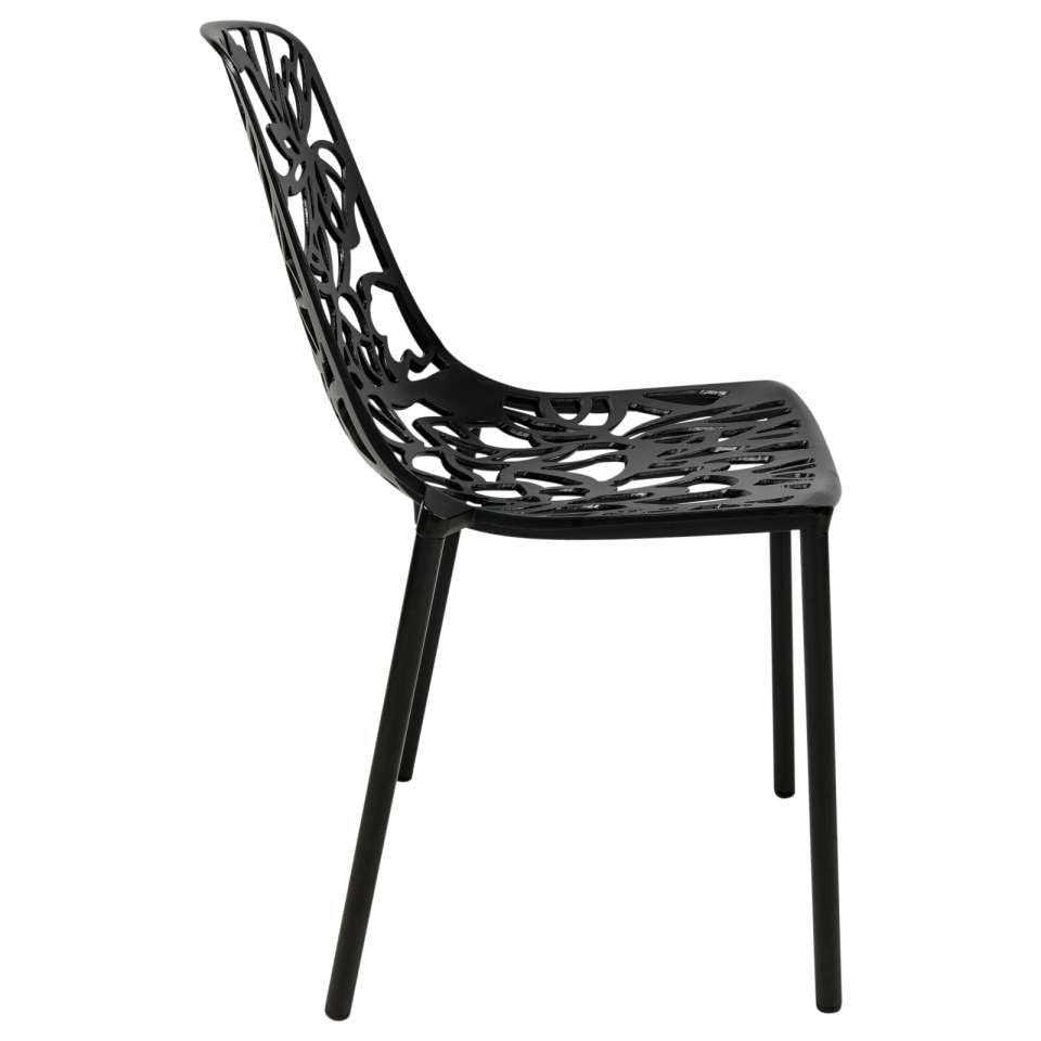 LeisureMod Modern Devon Aluminum Chair, Set of 2 | Side Chairs | Modishstore - 8