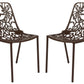 LeisureMod Modern Devon Aluminum Chair, Set of 2 |  | Modishstore - 2