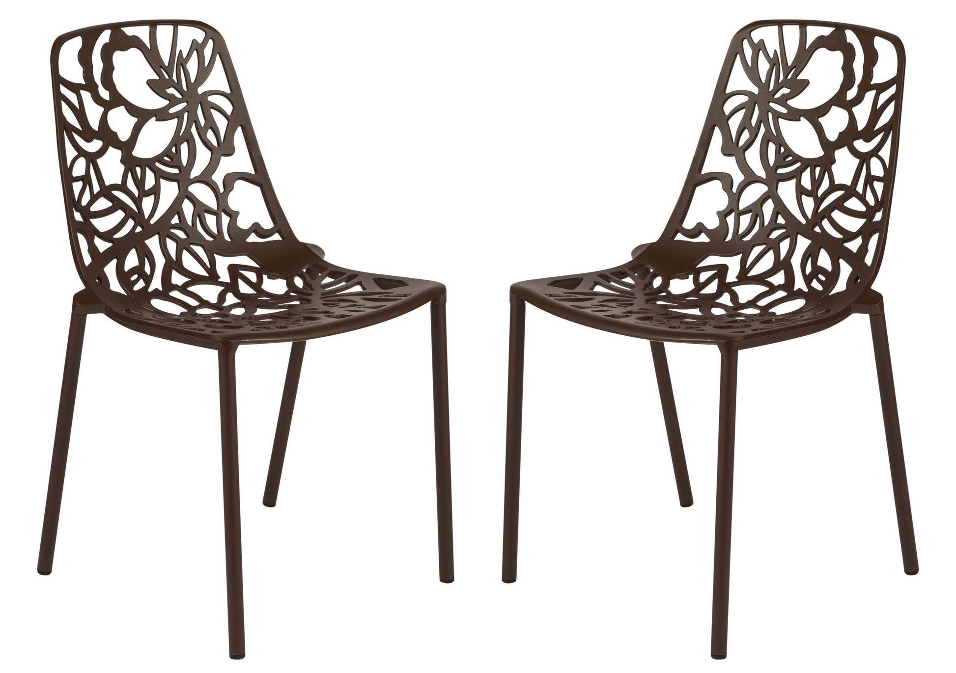 LeisureMod Modern Devon Aluminum Chair, Set of 2 |  | Modishstore - 2