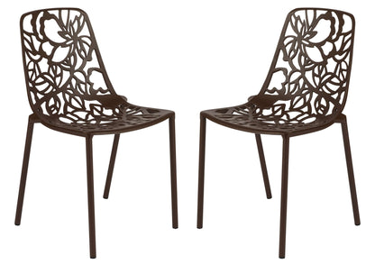 LeisureMod Modern Devon Aluminum Chair, Set of 2 |  | Modishstore - 2