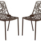 LeisureMod Modern Devon Aluminum Chair, Set of 4 | Dining Chairs | Modishstore - 9