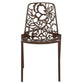 LeisureMod Modern Devon Aluminum Chair, Set of 4 | Dining Chairs | Modishstore