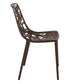 LeisureMod Modern Devon Aluminum Chair, Set of 4 | Dining Chairs | Modishstore - 7