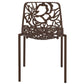 LeisureMod Modern Devon Aluminum Chair, Set of 4 | Dining Chairs | Modishstore - 6
